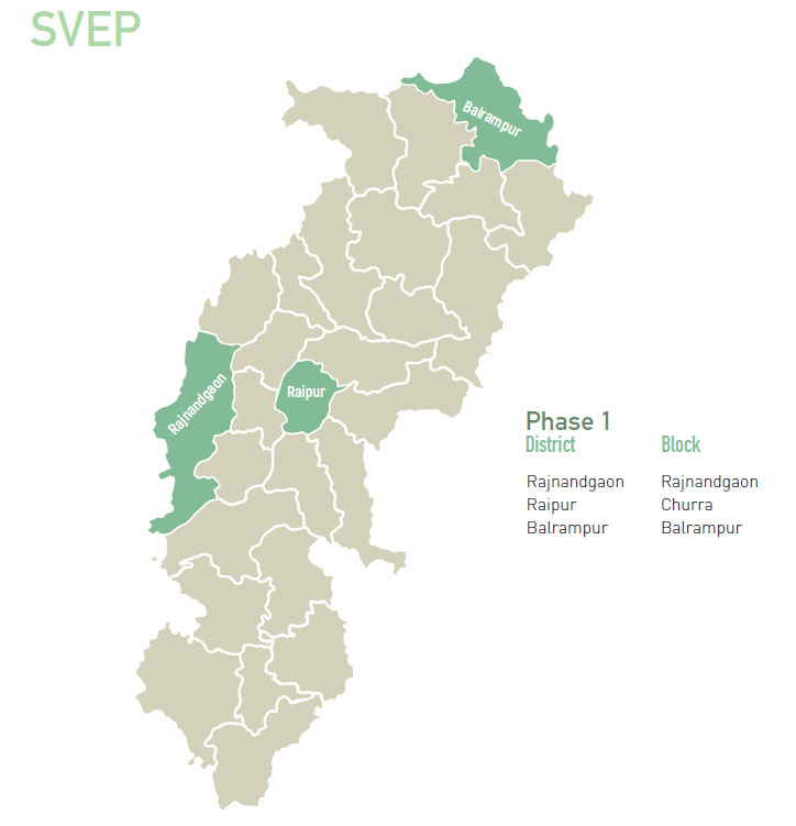 Chhattisgarh SVEP MAP