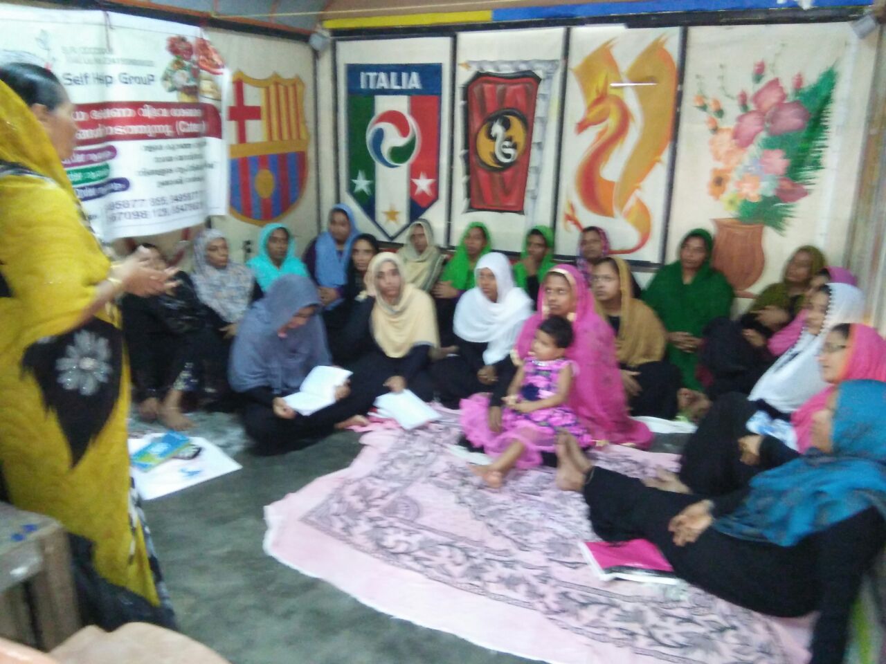 An SHG meeting in Lakshadweep