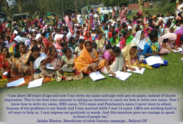 Empowering women through Adult Literacy Program