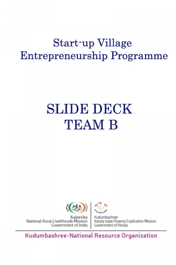 TEAM B, Slide Deck