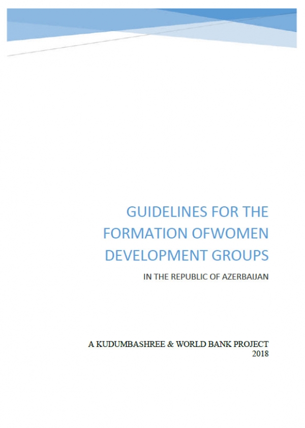 Operational Guidelines for Women&#039;s Development Groups in Azerbaijan